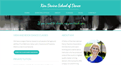 Desktop Screenshot of kimdevineschoolofdance.co.uk